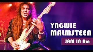 Yngwie Malmsteen Style Neoclassical Rock Ballad Backing Track Jam in Am [upl. by Sulienroc153]