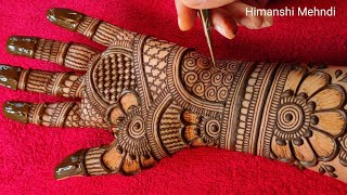 karwachauth special mehndi designs full hand  mehandi ka design  mehndi design simple mehdi mehndi [upl. by Esserac]