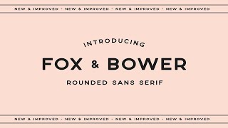 Fox and Bower Font Free Download [upl. by Gomer]