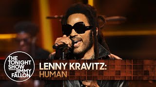 Lenny Kravitz Human  The Tonight Show Starring Jimmy Fallon [upl. by Eahc]