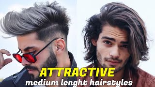 Top 10 Most ATTRACTIVE Medium Length Hairstyles For Men 2023  Mens Hair Trends 2023 [upl. by Aufmann344]