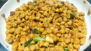 Meal Maker Fry Recipe  in Tamil  Sangeetha Foodie  Kitchen Channel [upl. by Worth]