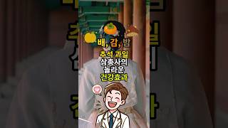 추석음식 삼총사의 놀라운 건강효과  추석과일 배감밤의 건강효능  중년 건강관리 [upl. by Lena]