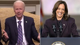 Dana Carveys Hilarious Biden Impression Leaves Kamala Harris in Stitches [upl. by Wiersma]