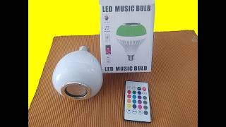 Led music bulb Bombillo con música integrada Bluetooth [upl. by Leis993]