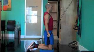 Shoulder Extension in Tall Kneeling  Chris Johnson PT [upl. by Kihtrak]