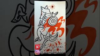 Inktober Day 25  timelapse speeddraw speedpaint sketchbook okami fanart sharpie ink pen [upl. by Carlin179]