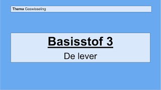 Havo 5  Gaswisseling en uitscheiding  Basisstof 3 De lever [upl. by Allina]