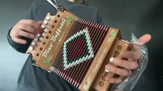 For Sale New Dino Baffetti Diatonic Accordion Organetto Art 21 Cherry Wood Key Of G fisarmonica [upl. by Friday719]