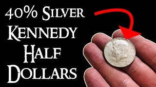 40 Silver Kennedy Half Dollars  Value Years Information Silver Stacking [upl. by Wehttan]