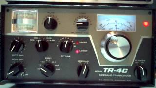 Drake TR4C Tuning Up  Ham Radio [upl. by Sela]