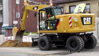 CATERPILLAR M318F MOBILBAGGER amp 314E RAUPENBAGGER MEGA AUTOBAHN BAUSTELLE 14 DREAM MACHINES [upl. by Moses]