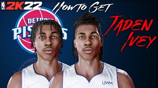 NBA 2K22 Jaden Ivey  How to create 2022 Draft FULL SIGS [upl. by Anerroc]