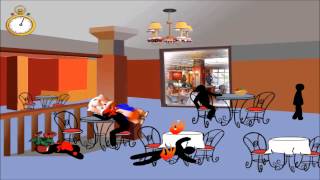 Stick Death Level 7  Restaurant Walkthrough [upl. by Gardal]