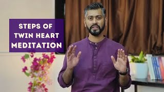 How to do Twin Hearts Meditation  Step by Step explanation  Marathi [upl. by Anilos]