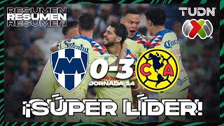 Resumen y goles  Monterrey 03 América  AP2023J14  Liga Mx  TUDN [upl. by Kyne745]