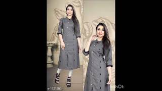 Beautiful and new long casual wear kurtas designs for girls [upl. by Eirrehc]