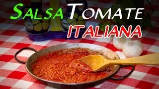 Receta de la Autentica Salsa de Tomate Italiana [upl. by Ardnaeed278]