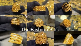 22k GOLD RING DESIGNS WITH WEIGHT AND PRICE LATEST GOLD RINGSFINGER RINGS [upl. by Prendergast745]