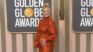 Abby Elliott 2023 Golden Globes Arrivals [upl. by Yoreel]