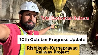 Rishikesh Karnaprayag Chardham Rail Project  New Update  10th October 2024  Chardham Project [upl. by Enahpad]