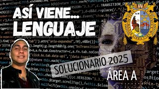 🔴 SOLUCIONARIO LENGUAJE 📝 del EXAMEN de ADMISIÓN SAN MARCOS 2025 AREA A [upl. by Nibaj]