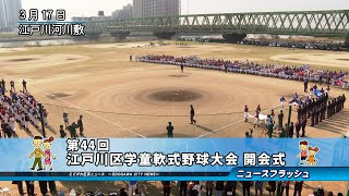 第44回 江戸川区学童軟式野球大会 開会式 [upl. by Ahtnicaj424]