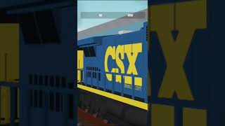 Csx 9280 quotStandard Cabquot Dash9 Leads A Coal Train In RSR csx 9280 train shorts [upl. by Rogers671]