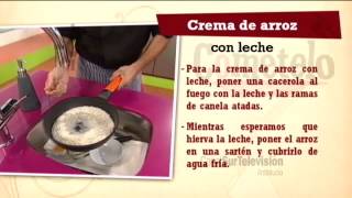 Receta crema de arroz con leche sobre tulipa [upl. by Millian]