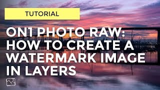 ON1 Tutorial  How To Create A Watermark Image [upl. by Montfort651]