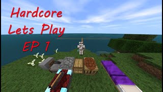 Minecraft Hardcore Lets Play S1 Ep1 Big Plans [upl. by Esaele]