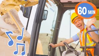 Im an Excavator  Brand new 1 Hour BLIPPI Educational Songs For Kids Compilation [upl. by Reade]