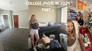 MOVING OUT AND INTO COLLEGE IN THE SAME MONTH  COLLEGE MOVE IN 2024 PART 1  JORDAN MALLORY [upl. by Notnert]