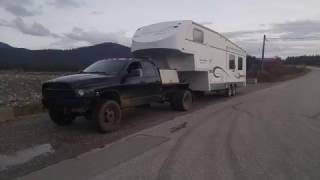 Welding rig towing a 5th wheel trailer [upl. by Rube]