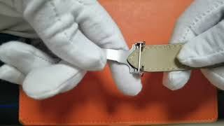 how to install Cartier quickswitch strap with buckle  DRWATCHSTRAP [upl. by Aminta]