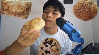 ASMR COMIENDO PAN Y 1 GALLETA DE CHOCOLATE [upl. by Annuahs]