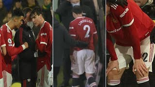 Victor Lindelof struggling to breathe Pointing to chest worrying scene Man United Vs NorwichVideo [upl. by Atram874]