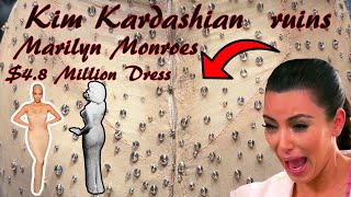 Marilyn Monroe’s  48 million dress ruined by Kim Kardashian￼￼ [upl. by Inesita]