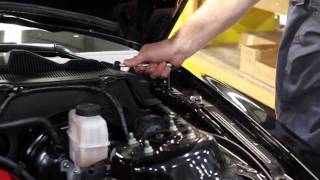 2005 Ford Mustang ROUSH Hood Prop Rod Eliminator Kit Installation [upl. by Dianna180]