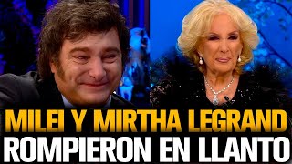 MILEI Y MIRTHA LEGRAND ROMPIERON EN LLANTO [upl. by Aicad]