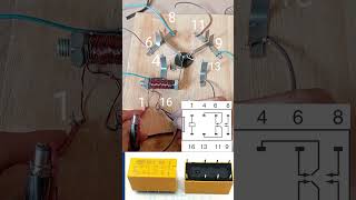 Scheme and how the relay circuit works relayprojecteksperimenshorts [upl. by Feune653]