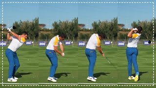 Rory Mcilroy Pure Range Swings Slow Motion [upl. by Aitram157]