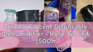 Review Farcent Disposable Dehumidifier  Rose Set of 6 500ml each [upl. by Dietrich]