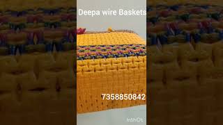 Deepa wire Baskets 👜 The next new koodai 👛basket is gotting ready 🛍️making video comeing soon 🤝👜👛 [upl. by Ainafetse]