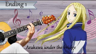 arakawa under the bridge Ending 1Sakasama Burijji Suneohair [upl. by Artiek159]