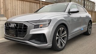 2020 Audi Q8 Prestige 55 TFSI Quattro 335HP Florett Silver Metallic  InDepth Visual Walk Around [upl. by Ettedranreb983]