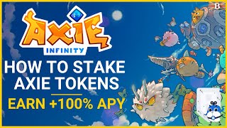 How to Stake Axie Infinity AXS Tokens with Ronin Wallet amp Binance [upl. by Sukul]