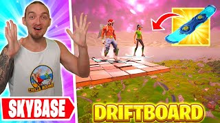 BYGGER SKYBASE MED DRIFTBOARD I OG FORTNITE [upl. by Aniakudo]