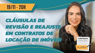 Cláusulas de Revisão e Reajuste em Contratos de Locação  Contrato Imobiliário na Prática 30 [upl. by Aniz431]