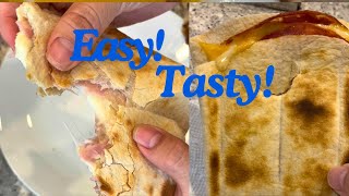 Easy tasty toasted tortillas wraps Yummy Breakfast or Snack recipe ideas  FullHappyBelly [upl. by Amorete865]